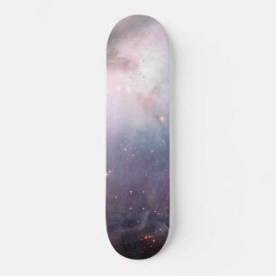 Orionnebel Astronomie blau braun beige Himmel Ster Skateboard
