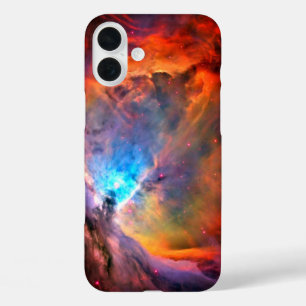 Orionnebel Weltraumgalaxie hoher Kontrast iPhone 16 Plus Hülle