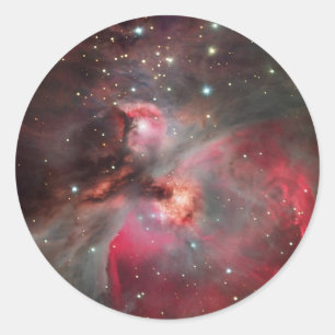 Orions-Nebelfleck-Aufkleber Runder Aufkleber