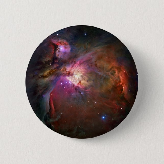 Orions-Nebelfleck (Hubble Teleskop) Button (Vorderseite)