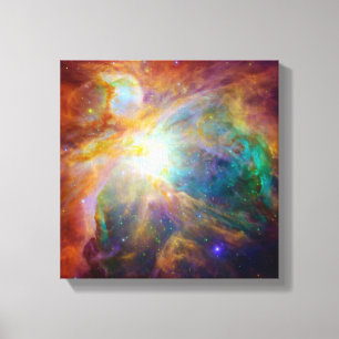 Orions-Nebelfleck (Hubble u. Spitzer Teleskope) Leinwanddruck