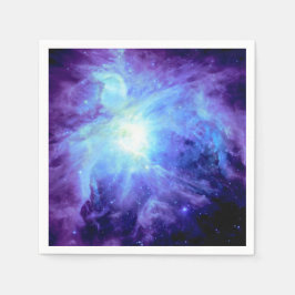 Orions-Nebelfleck-Singrün-blaue Serviette