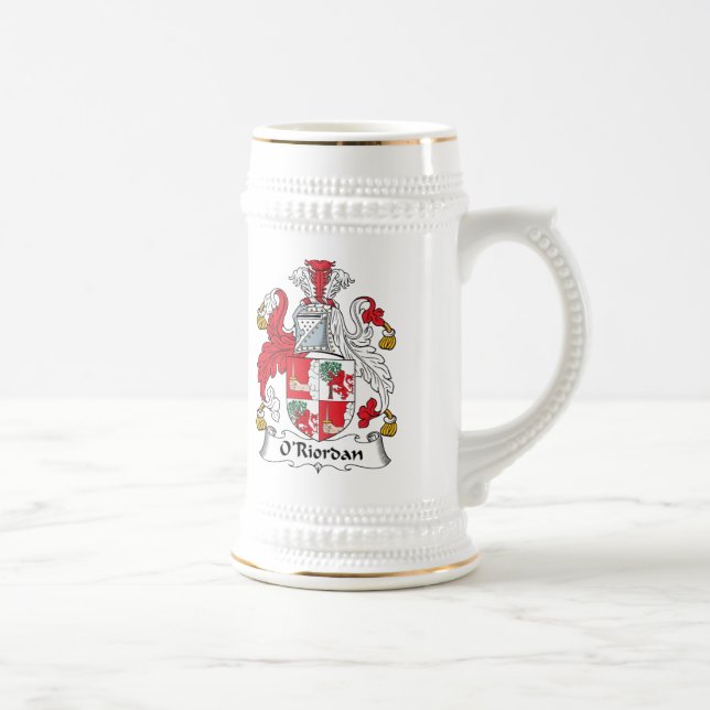 O'Riordan Familienwappen Bierglas (Rechts)