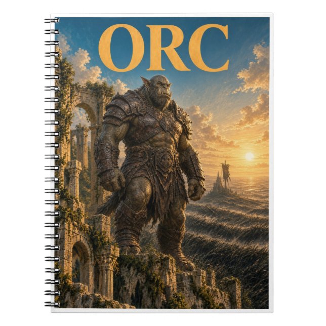 Ork, Gothic Fantasy Monster Notizblock (Vorderseite)