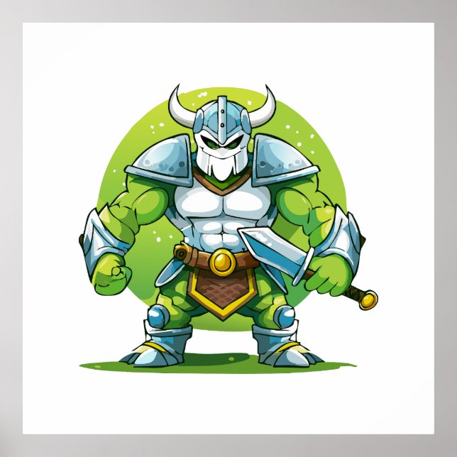 Ork-Krieger Poster (Vorne)