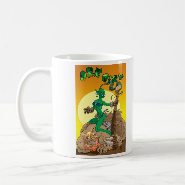 ORK MÄDCHEN morgens Kaffeetasse (Links)