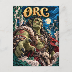 Ork, Paper Cut Monster Postkarte
