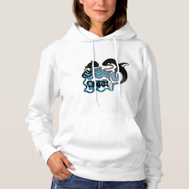 ORKA LOKA / ORCA LOCA VON MASANSER pixelat Hoodie (Vorderseite)
