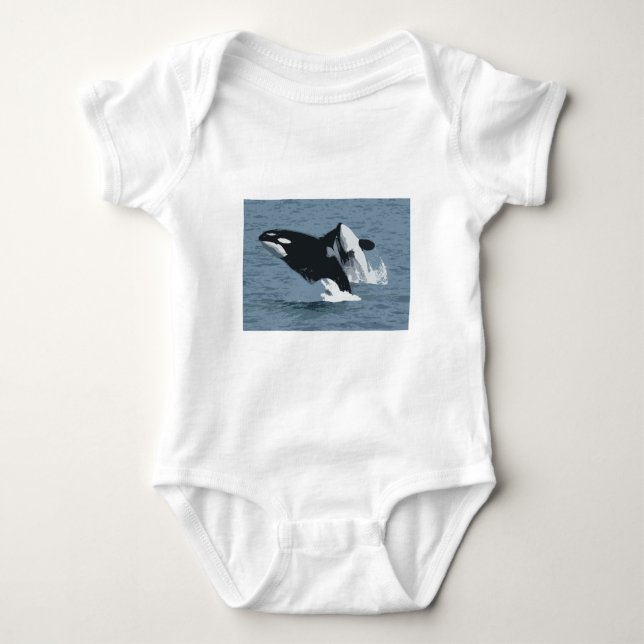 Orka Whale Baby Strampler (Vorderseite)