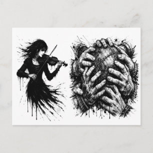 Orkney Ba T‑Shirt (Haunted‑Ink Edition) Postkarte