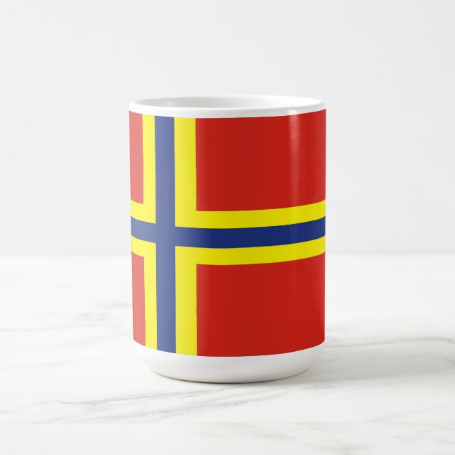 Orkney-Landesflagge Großbritannien Vereinigtes Kaffeetasse (Mittel)