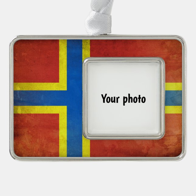 Orkney Rahmen-Ornament Silber (Vorderseite)