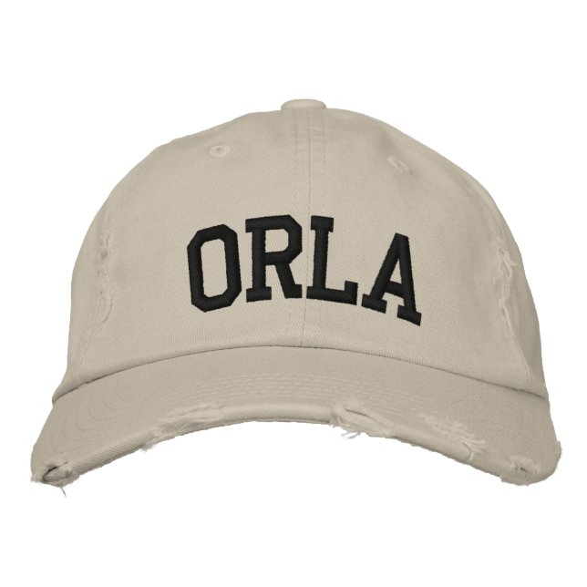 Orla-StickHat Bestickte Kappe (Vorderseite)