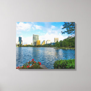 Orland Florida Lake Eola Leinwanddruck