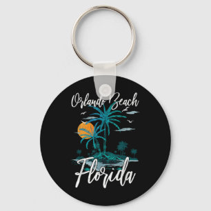 Orlando Beach Florida Familienurlaub Palme Su Schlüsselanhänger