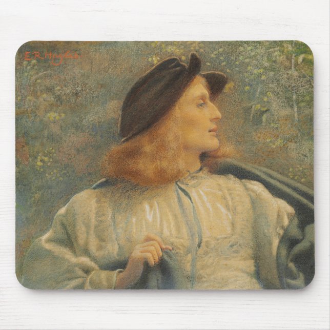 Orlando (Beautiful Young Man) (von E.R. Hughes) Mousepad (Vorne)