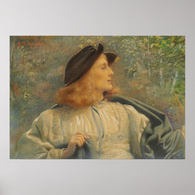 Orlando (Beautiful Young Man) (von E.R. Hughes) Poster (Vorne)