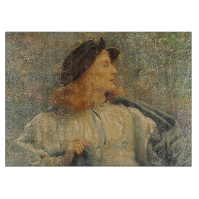 Orlando (Beautiful Young Man) (von E.R. Hughes) Schneidebrett (Vorderseite)