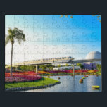 Orlando-Einschienenbahn-Puzzlespiel Puzzle<br><div class="desc">Sie können die Zitrusfrucht in der Luft fast riechen,  wenn Sie diesen Orlando-Einschienenbahnmagneten betrachten.  Er stellt einen perfekten Sommertag in sonnigem Florida dar.</div>