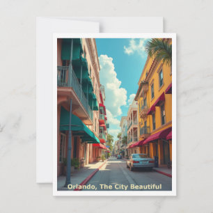 Orlando FL Die Stadt Schöne, Reisestil Postkarte