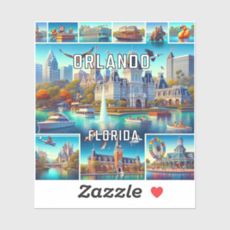 Orlando Florida 3 Inch Vinyl Sticker
