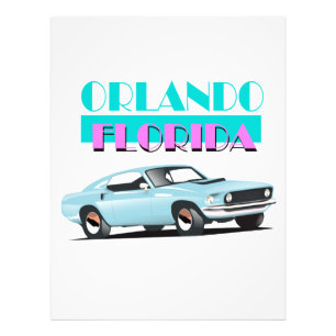 Orlando Florida 80er Jahre Poster