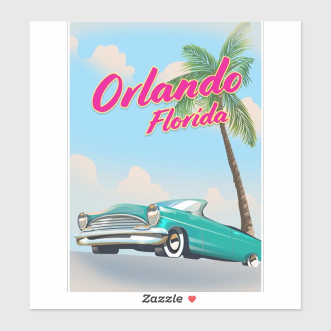 Orlando Florida Aufkleber (Blatt)
