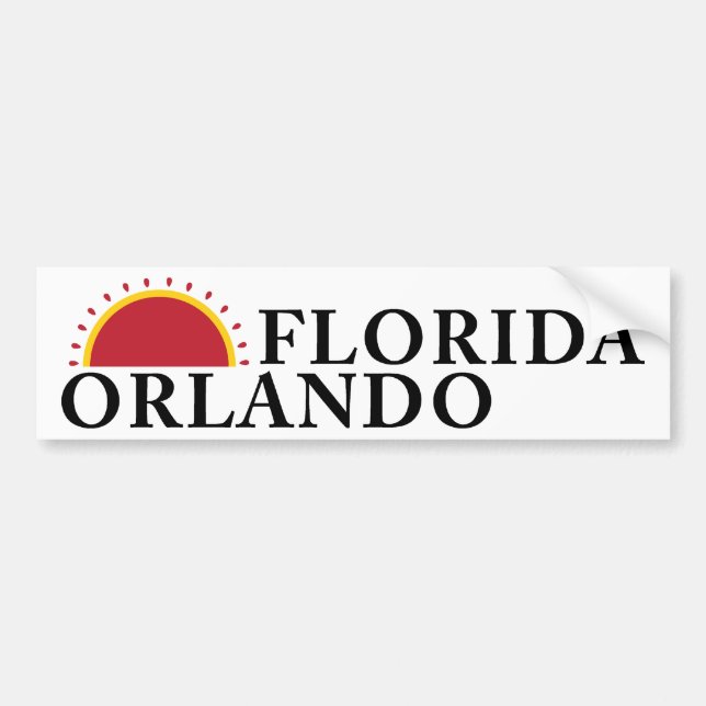 Orlando Florida Autoaufkleber (Vorne)