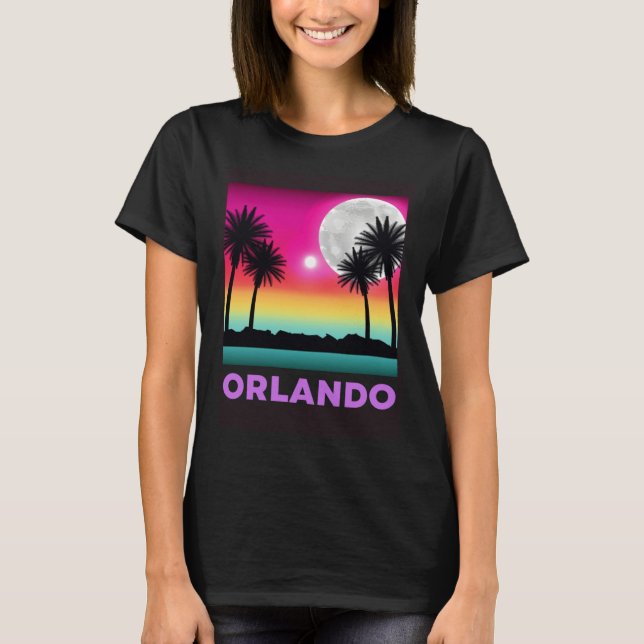 Orlando Florida Beach Retro Vacation T-Shirt (Vorderseite)