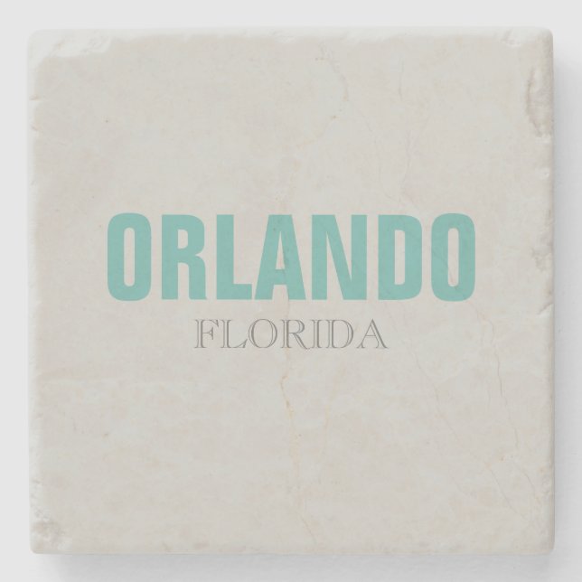 Orlando Florida Beach Style Stone Untersetzer (Vorderseite)