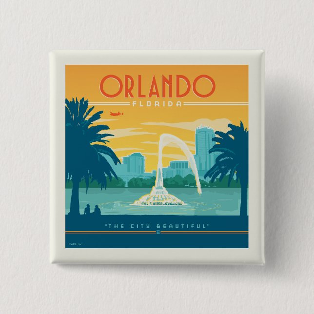 Orlando Florida Button (Vorderseite)