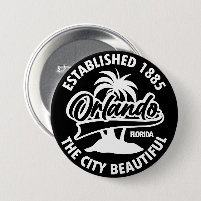 Orlando, Florida Button (Vorne & Hinten)