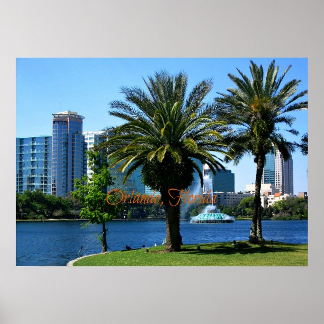 Orlando Florida Cityscape Poster (Vorne)