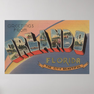 Orlando, Florida - große Buchstabe-Szenen 2 Poster