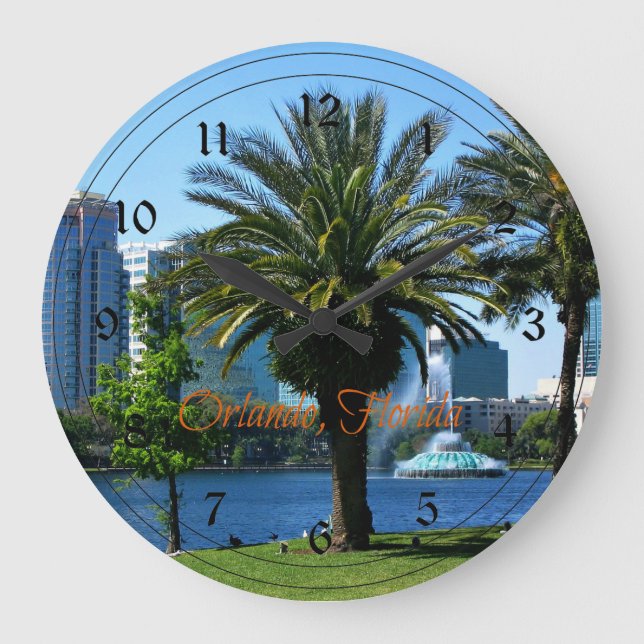 Orlando Florida Große Wanduhr (Vorderseite)