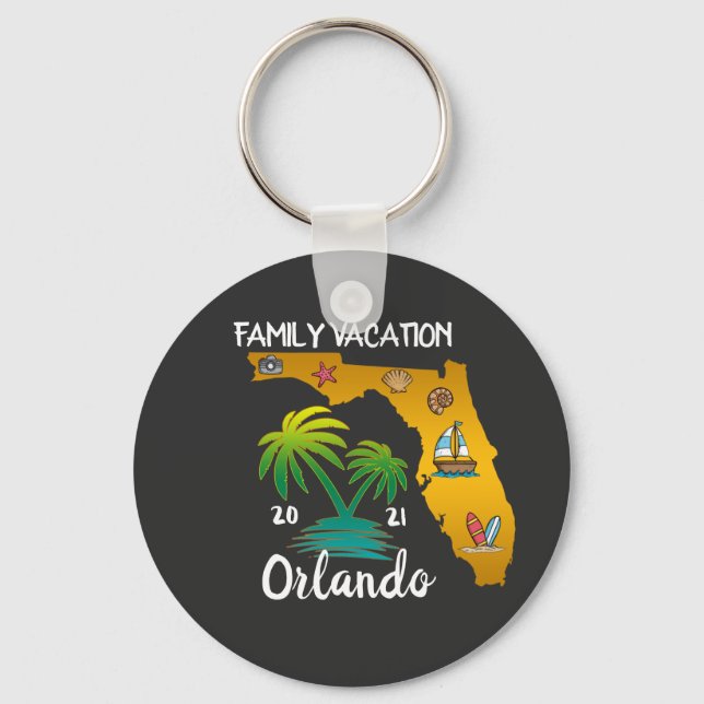 Orlando Florida Group Matching Vacation Schlüsselanhänger (Vorderseite)