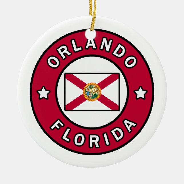Orlando Florida Keramik Ornament (Vorne)