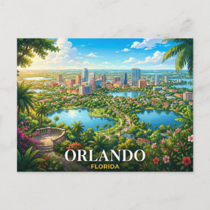 Orlando Florida Reise Postkarte