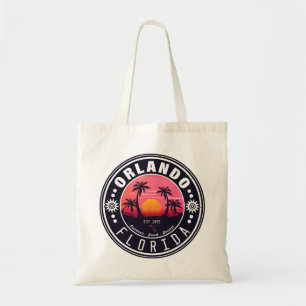 Orlando Florida Retro Sunset Tropical Souvenir 80e Tragetasche