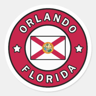 Orlando Florida Runder Aufkleber