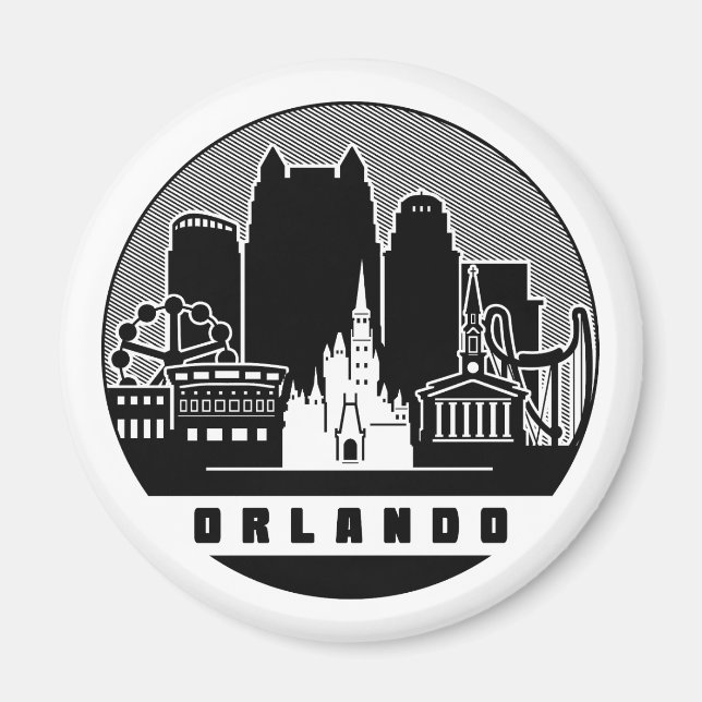 Orlando Florida Skyline Magnet (Vorne)