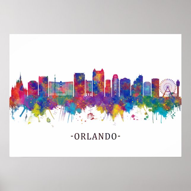 Orlando Florida Skyline Poster (Vorne)