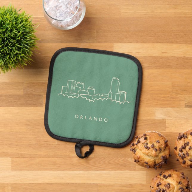 Orlando Florida Skyline Topflappen (Oben Unten)