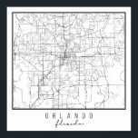 Orlando Florida Street Map Poster<br><div class="desc">Orlando Florida Street Map</div>