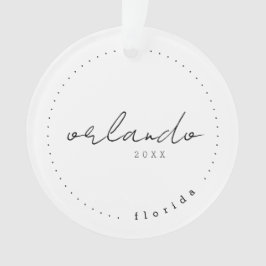 Orlando Florida Travel Vereinte Staaten Einfach Ornament