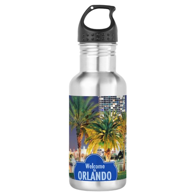 Orlando Florida Trinkflasche (Vorderseite)