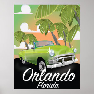 Orlando Florida Vintage-Reiseposter Poster