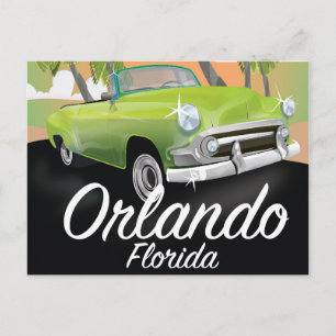 Orlando Florida Vintage-Reiseposter Postkarte