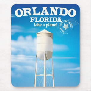 Orlando, Florida Water Tower Reiseausdruck. Mousepad