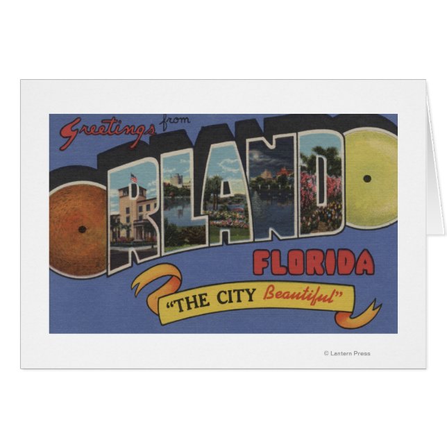 Orlando, Floride - Scènes de grandes lettres (Devant horizontal)